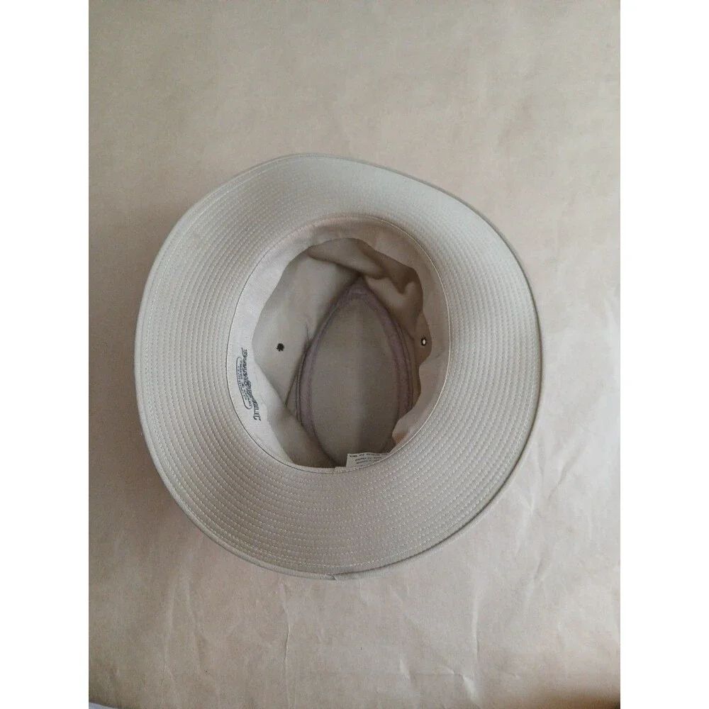 Vintage 90s Banana Republic Safari Hat Mens S Beige Fedora Travel Jungle France